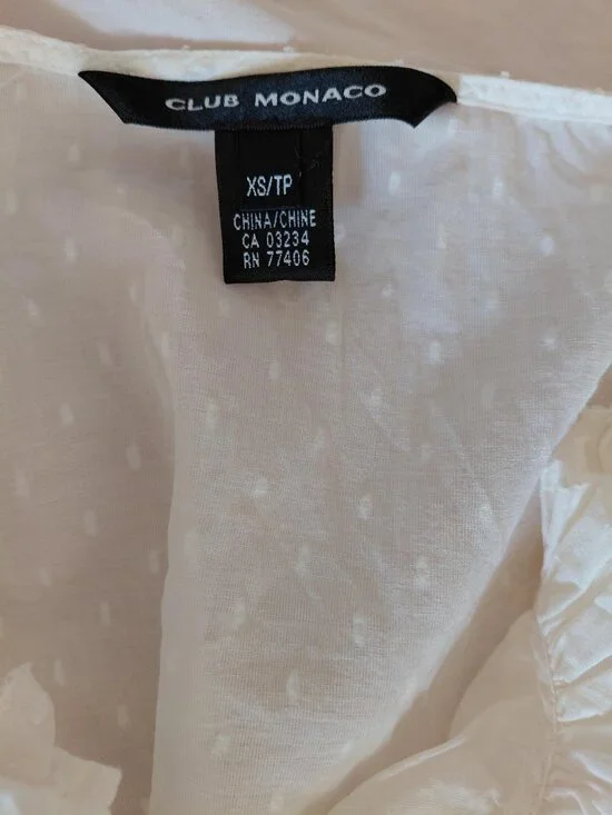 Club Monaco Tops XS - Picture 2 of 3